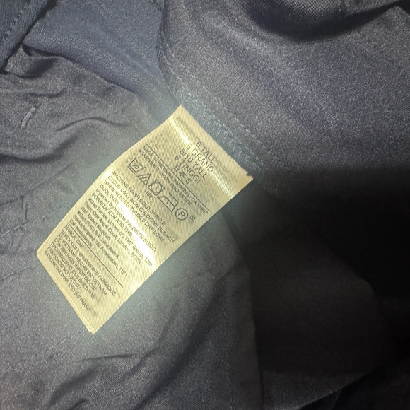 NEW Gap Women's Navy Blue Easy Pants Trousers Wide leg Office sz 6 Tall career - Picture 7 of 8